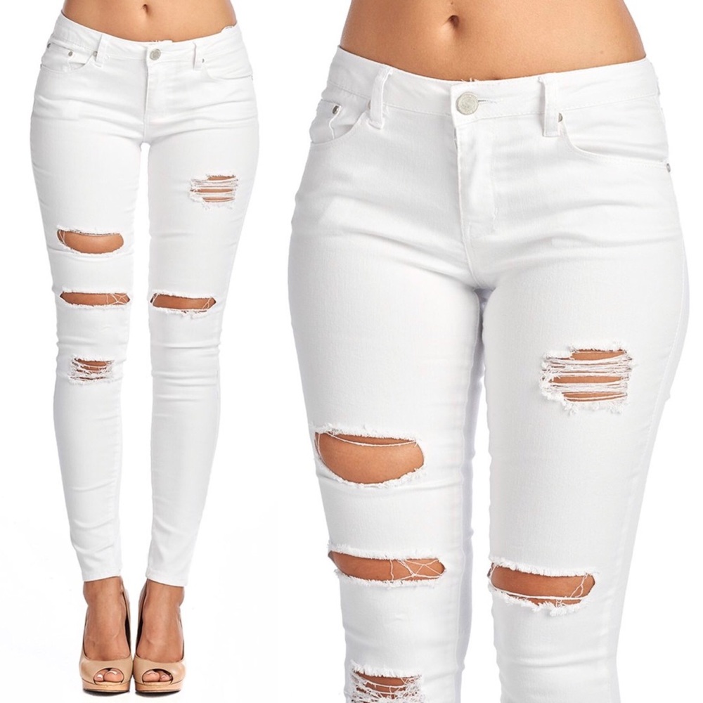 CiSono sculpting ripped jeans